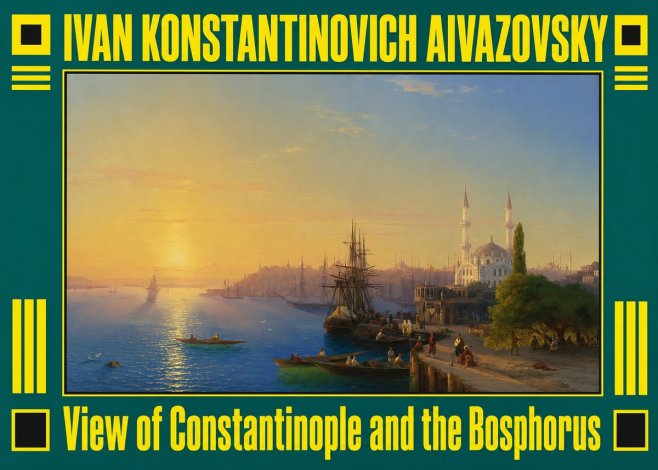 Ivan Konstantinovich Aivazovsky View of Constantinople and the Bosphorus No3 - Plakat