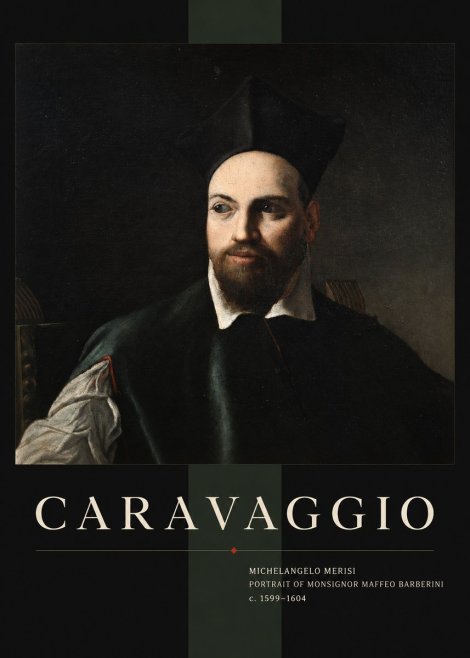 Michelangelo Merisi da Caravaggio Portrait of Monsignor Maffeo Barberini No4 - Plakat