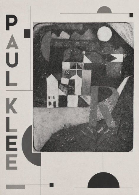 Paul Klee Village in the Mountains No2 - Plakat