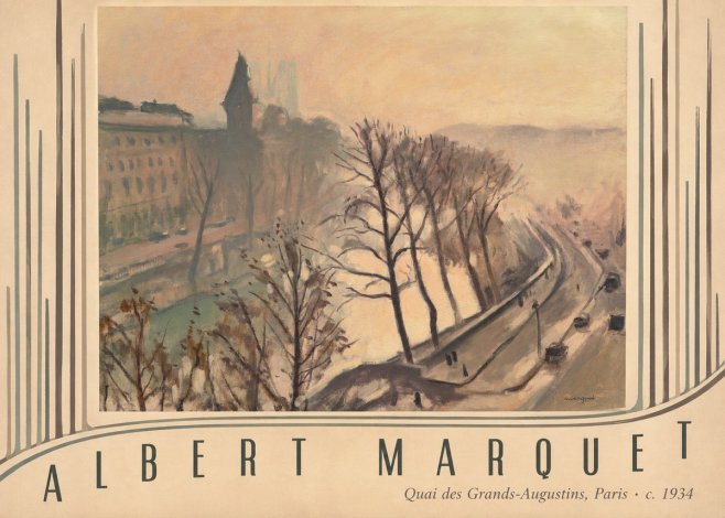 Albert Marquet Quai Des Grands-augustins, Paris · C. 1934 No3 - Plakat
