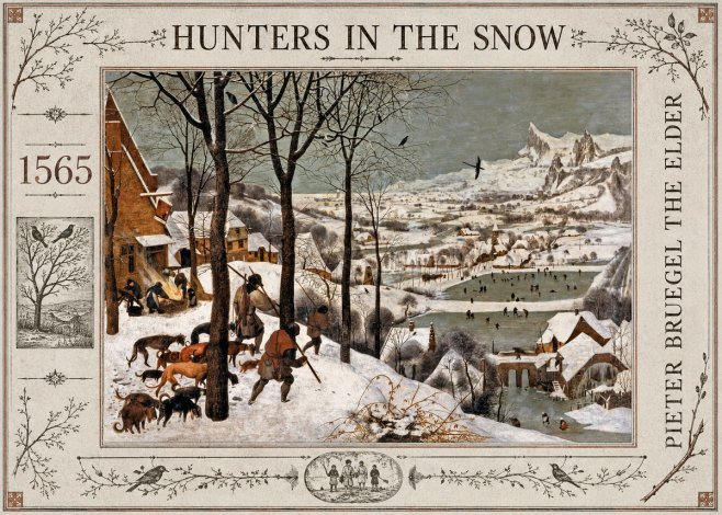 Pieter Bruegel Hunters in the Snow No2 - Plakat
