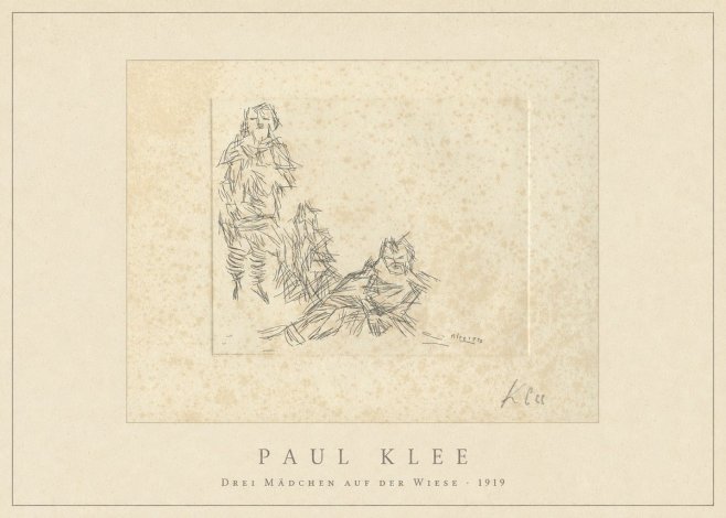 Paul Klee Drei Mädchen Auf D. Wiese No4 - Plakat