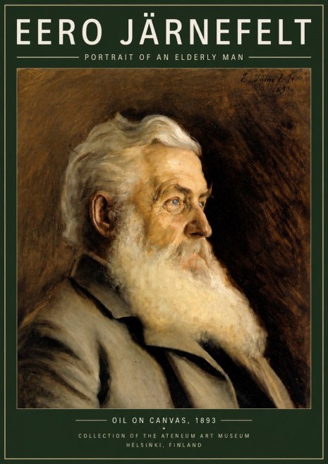 Eero Järnefelt Portrait of an Elderly Man No3 - Plakat