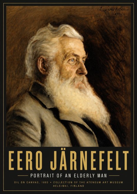 Eero Järnefelt Portrait of an Elderly Man No5 - Plakat