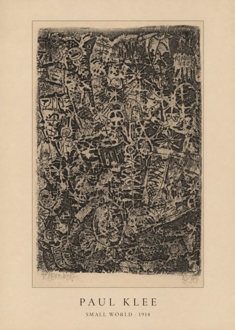 Paul Klee Small World No4 - Plakat