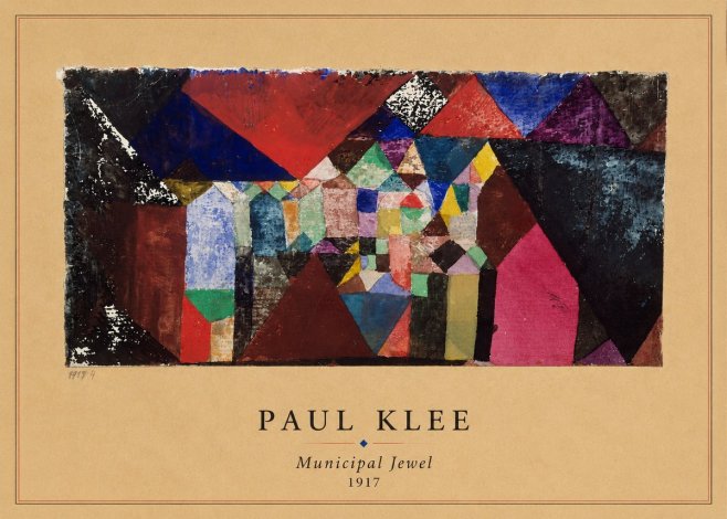 Paul Klee Municipal Jewel No4 - Plakat