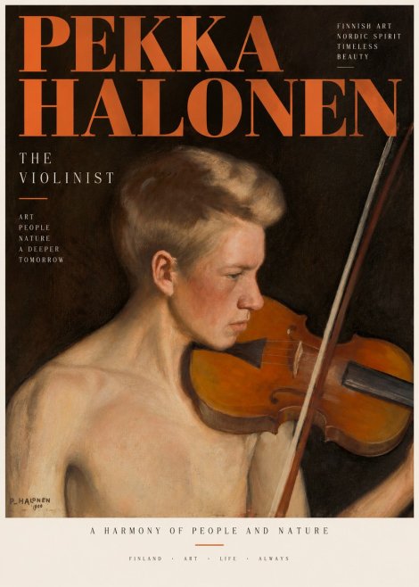 Pekka Halonen The Violinist No3 - Plakat