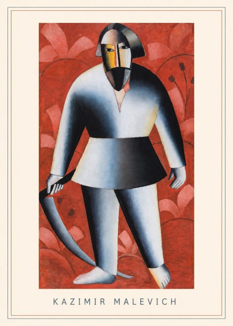 Kazimir Malevich Peasant with Scythe No3 - Plakat