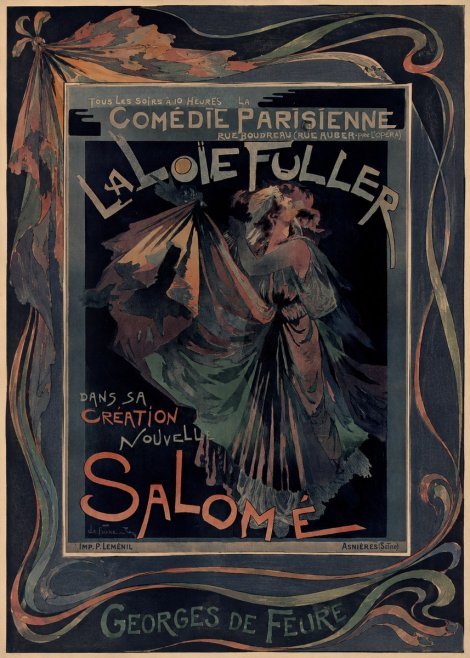 Georges de Feure La Loïe Fuller - Salomé III No2 - Plakat