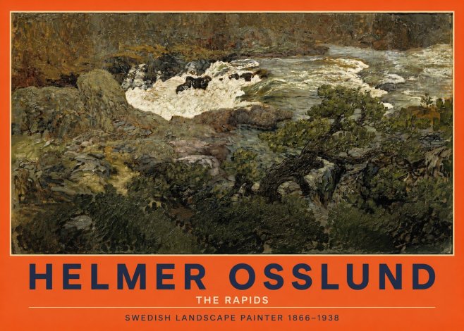 Helmer Osslund The Rapids No2 - Plakat
