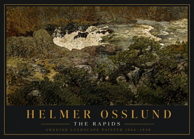 Helmer Osslund The Rapids No5 - Plakat