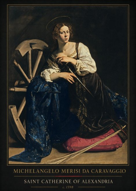 Michelangelo Merisi da Caravaggio Saint Catherine of Alexandria II No1 - Plakat