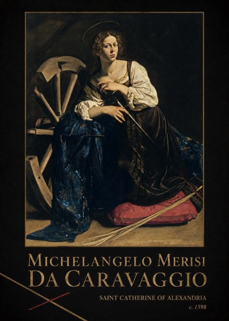 Michelangelo Merisi da Caravaggio Saint Catherine of Alexandria II No2 - Plakat