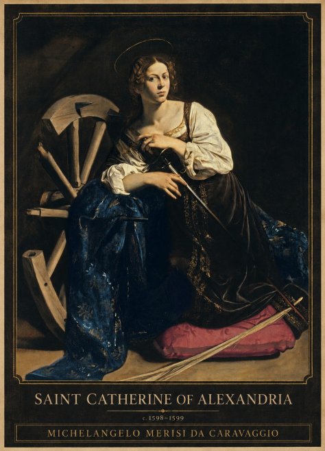 Michelangelo Merisi da Caravaggio Saint Catherine of Alexandria II No3 - Plakat