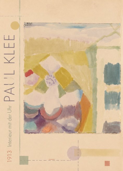 Paul Klee Interieur Mit Der Uhr I No2 - Plakat