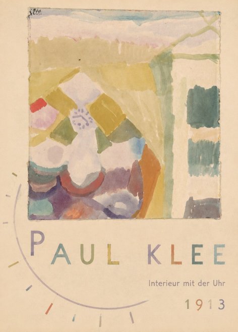 Paul Klee Interieur Mit Der Uhr I No5 - Plakat
