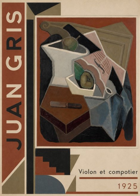 Juan Gris Violon Et Compotier No2 - Plakat