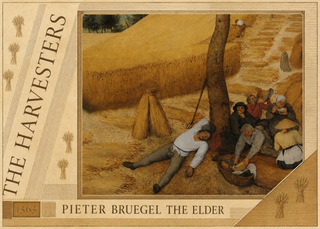 Pieter Bruegel The Harvesters V No6 - Plakat