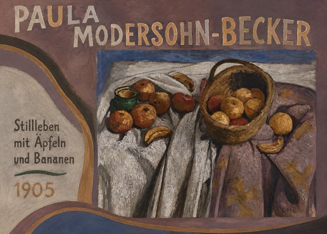 Paula Modersohn-Becker Stillleben Mit Äpfeln Und Bananen No3 - Plakat