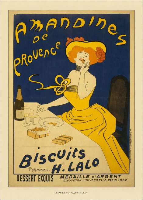Leonetto Cappiello Amandines De Provence Biscuits H. Lalo III No6 - Plakat