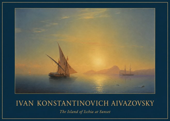 Ivan Konstantinovich Aivazovsky The Island of Ischia at Sunset No1 - Plakat