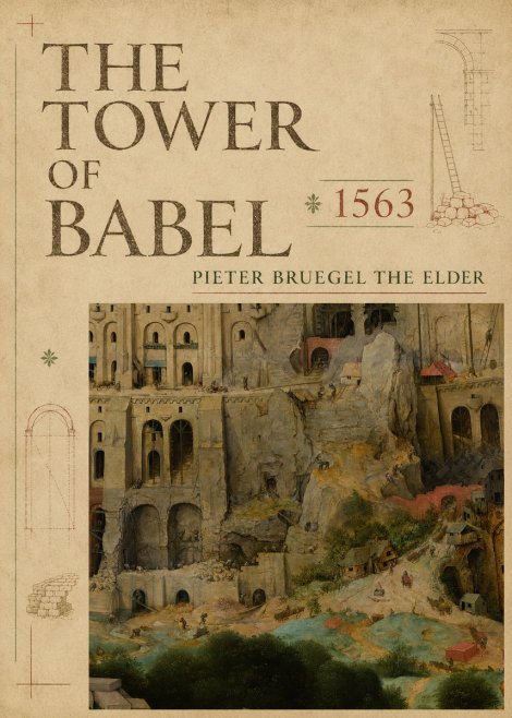 Pieter Bruegel The Tower of Babel XVII No5 - Plakat