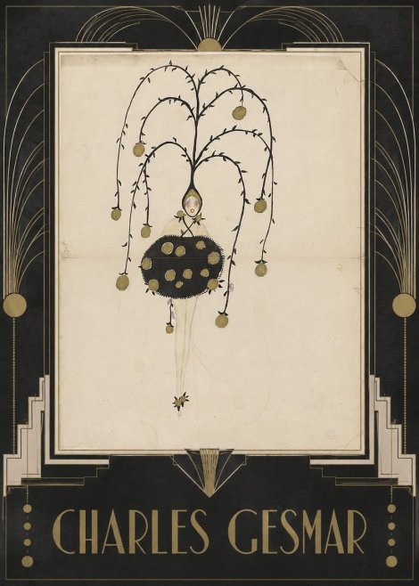 Charles Gesmar Figure with Hanging Orbs No2 - Plakat