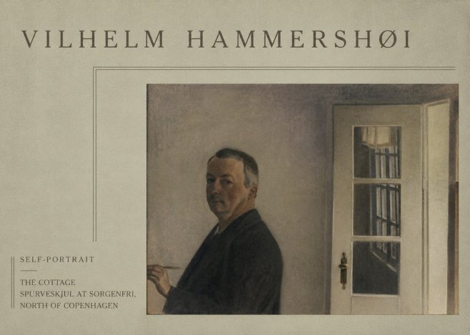 Vilhelm Hammershøi Self-portrait. the Cottage Spurveskjul at Sorgenfri, North of Copenhagen No4 - Plakat