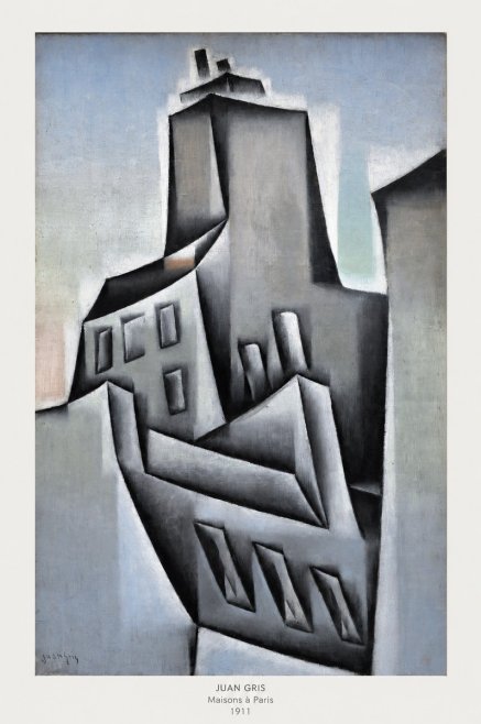 Juan Gris Maisons À Paris No6 - Plakat