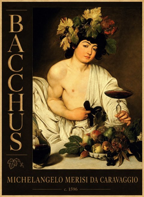 Michelangelo Merisi da Caravaggio Bacchus III No4 - Plakat