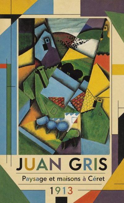 Juan Gris Paysage Et Maisons À Céret No1 - Plakat
