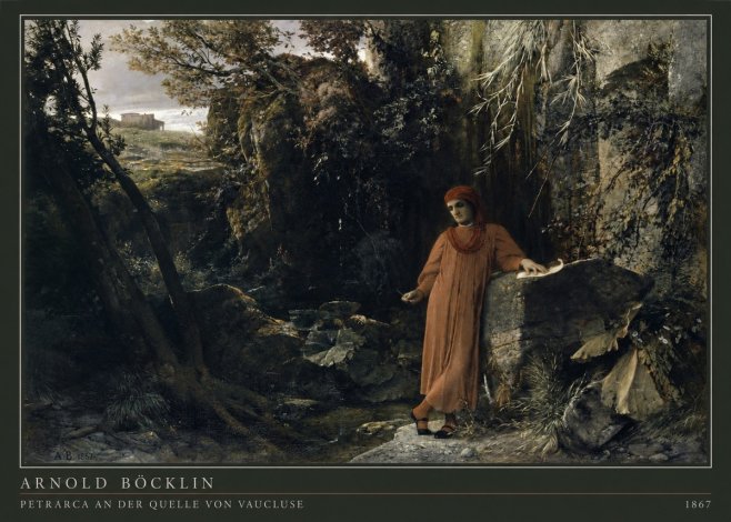 Arnold Böcklin Petrarca an Der Quelle Von Vaucluse No4 - Plakat