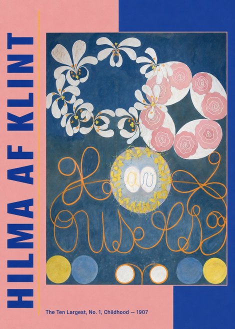Hilma af Klint The Ten Largest, No. 1, Childhood I No3 - Plakat