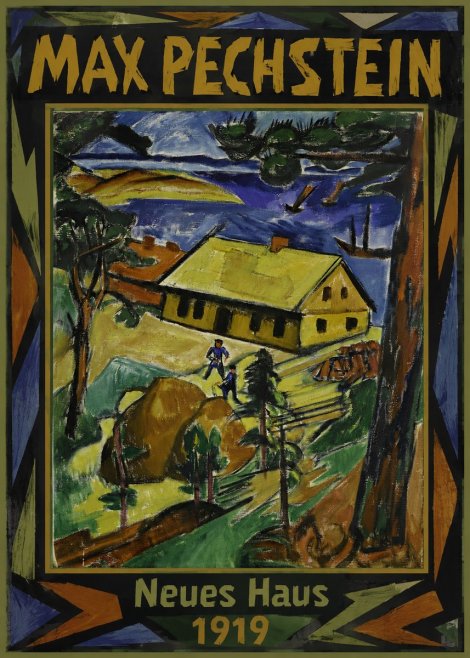 Max Pechstein Neues Haus No1 - Plakat