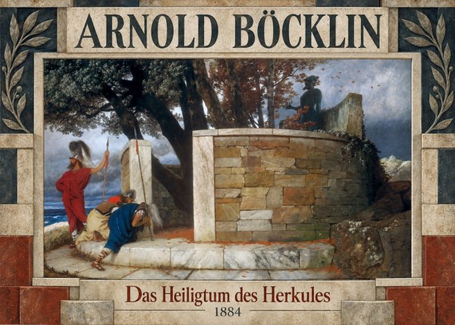 Arnold Böcklin Das Heiligtum Des Herkules II No5 - Plakat