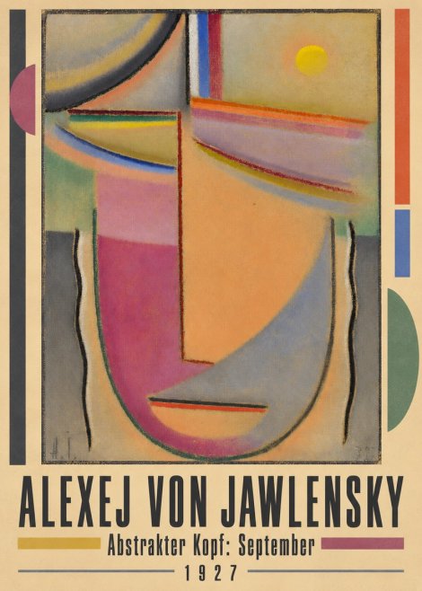 Alexej von Jawlensky Abstrakter Kopf: September No4 - Plakat