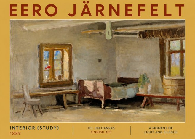 Eero Järnefelt Interior (Study) No5 - Plakat