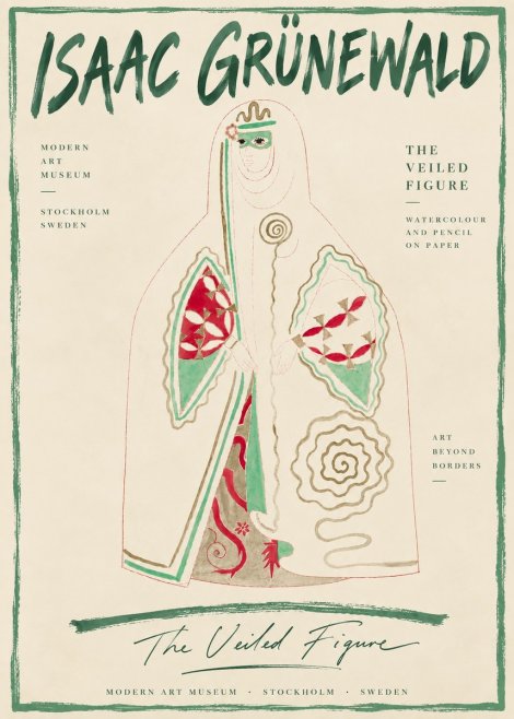 Isaac Grünewald The Veiled Figure No6 - Plakat