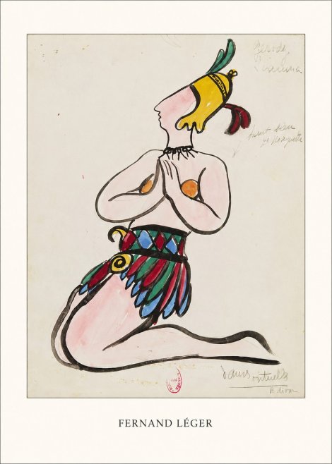 Fernand Léger Dans Rituels No4 - Plakat