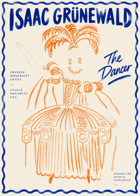 Isaac Grünewald The Dancer II No4 - Plakat
