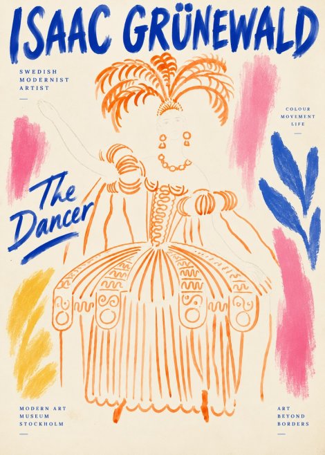 Isaac Grünewald The Dancer II No6 - Plakat