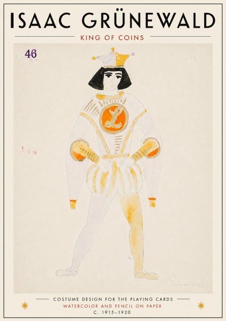 Isaac Grünewald King of Coins No6 - Plakat
