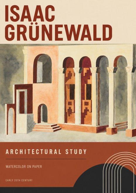 Isaac Grünewald Architectural Study II No2 - Plakat