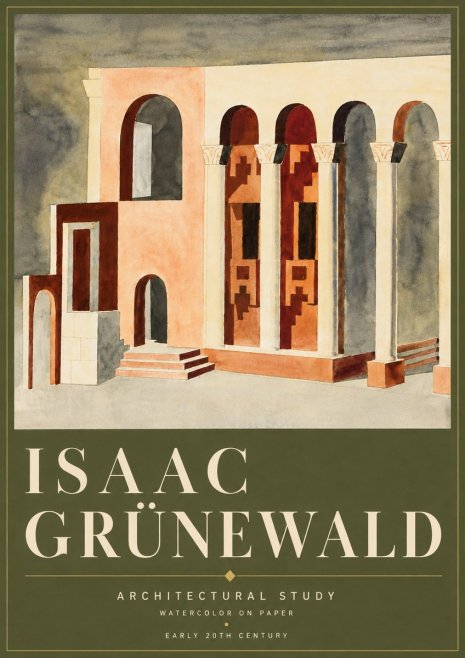 Isaac Grünewald Architectural Study II No6 - Plakat