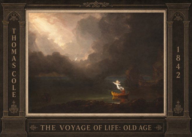 Thomas Cole The Voyage of Life: Old Age IV No3 - Plakat
