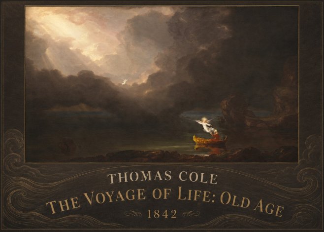 Thomas Cole The Voyage of Life: Old Age IV No4 - Plakat