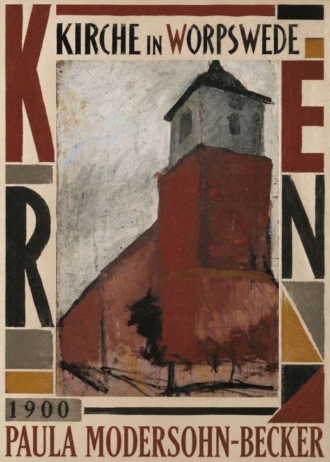 Paula Modersohn-Becker Kirche in Worpswede No5 - Plakat
