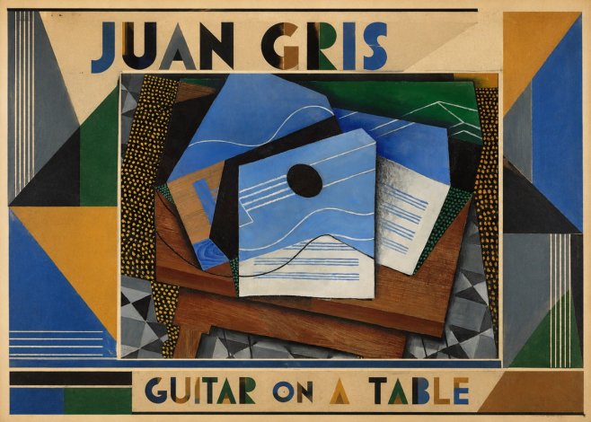 Juan Gris Guitar on a Table No1 - Plakat