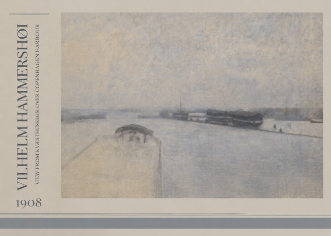 Vilhelm Hammershøi View from Kvæsthusgade over Copenhagen Harbour No2 - Plakat