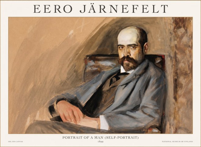 Eero Järnefelt Portrait of a Man (Self-portrait) No1 - Plakat